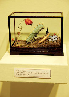 “Caterpillar Doing Research,” by Lisa Wood.